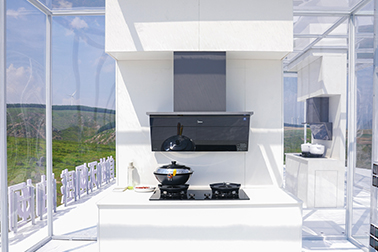 the largest PM2.5 mosaic with readings less than 40μg-m³ in a range hood cooking test
